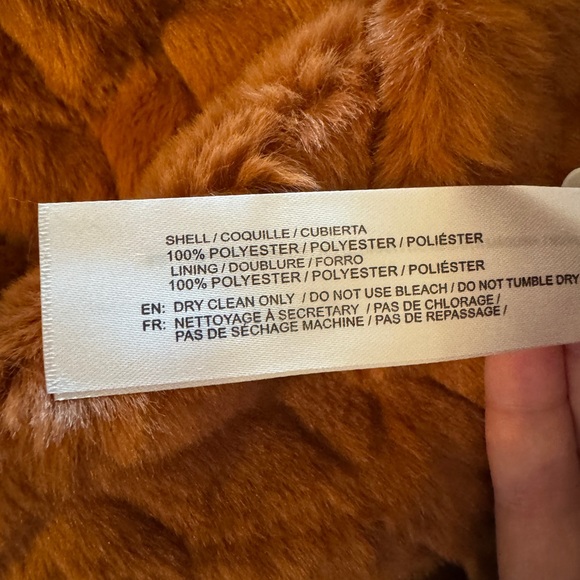 Band of the Free Women's Coco Brown Faux Fur Zip Up Jacket Medium NWT - Picture 6 of 9